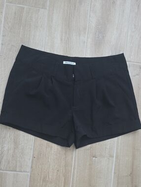 SpaceGirlz Black High-Waist Tailored Shorts